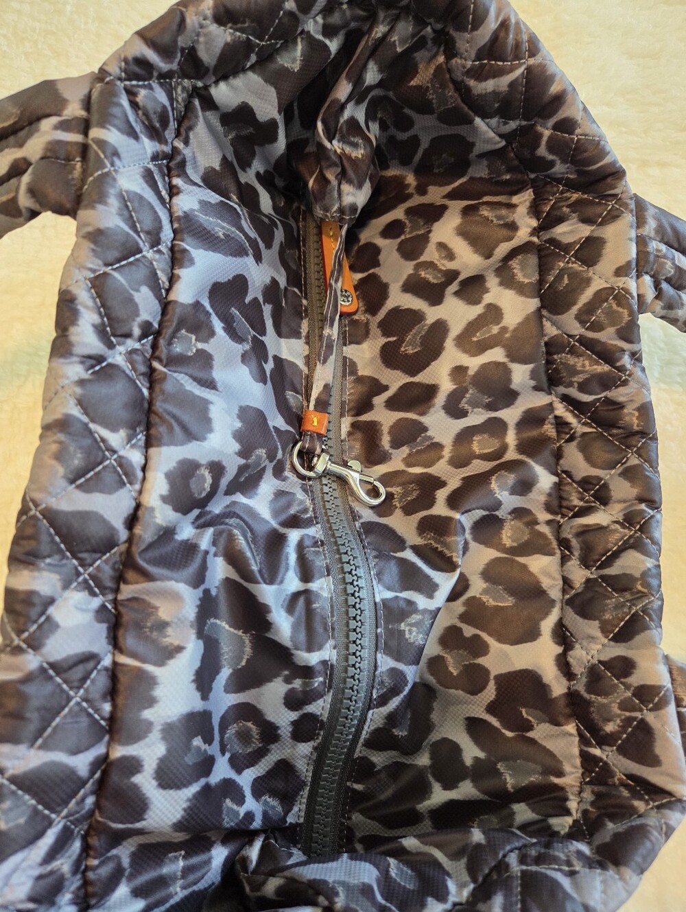MZ Wallace Medium Metro Tote In Gray Leopard - Picture 3 of 8